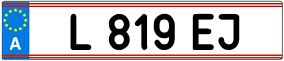 Trailer License Plate